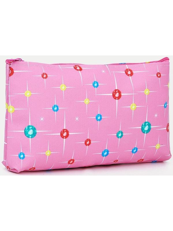 Косметичка простая, отдел на молнии, цвет розовый