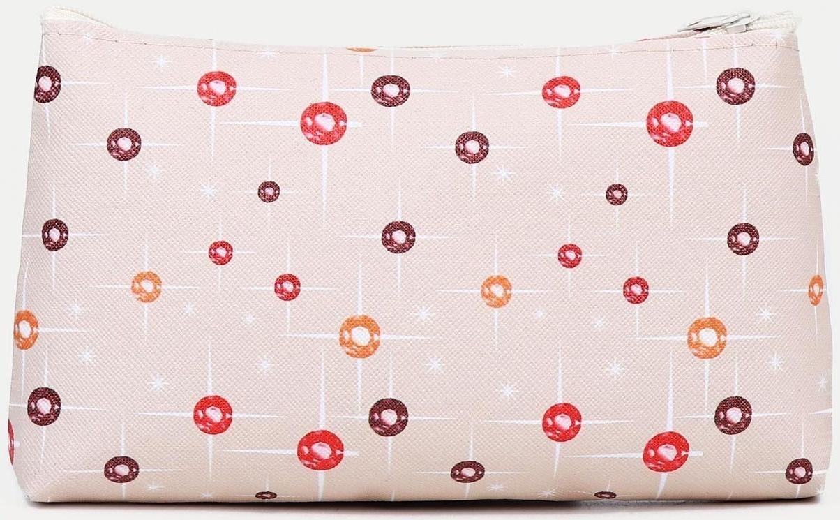 Косметичка на молнии, цвет бежевый