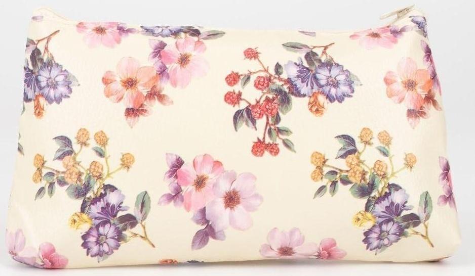 Косметичка на молнии, цвет бежевый