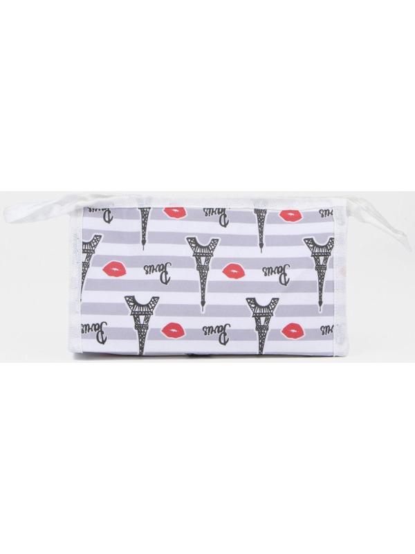 Косметичка на молнии, цвет белый