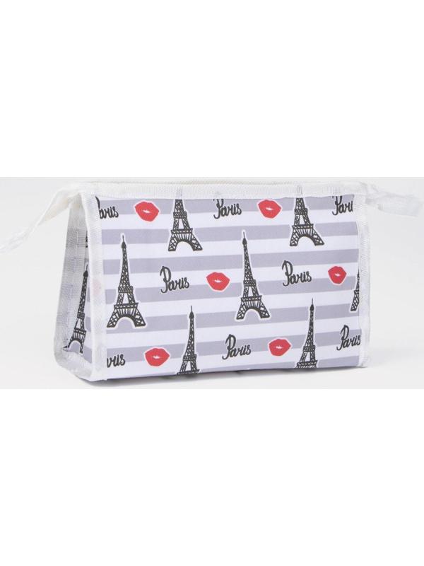 Косметичка на молнии, цвет белый