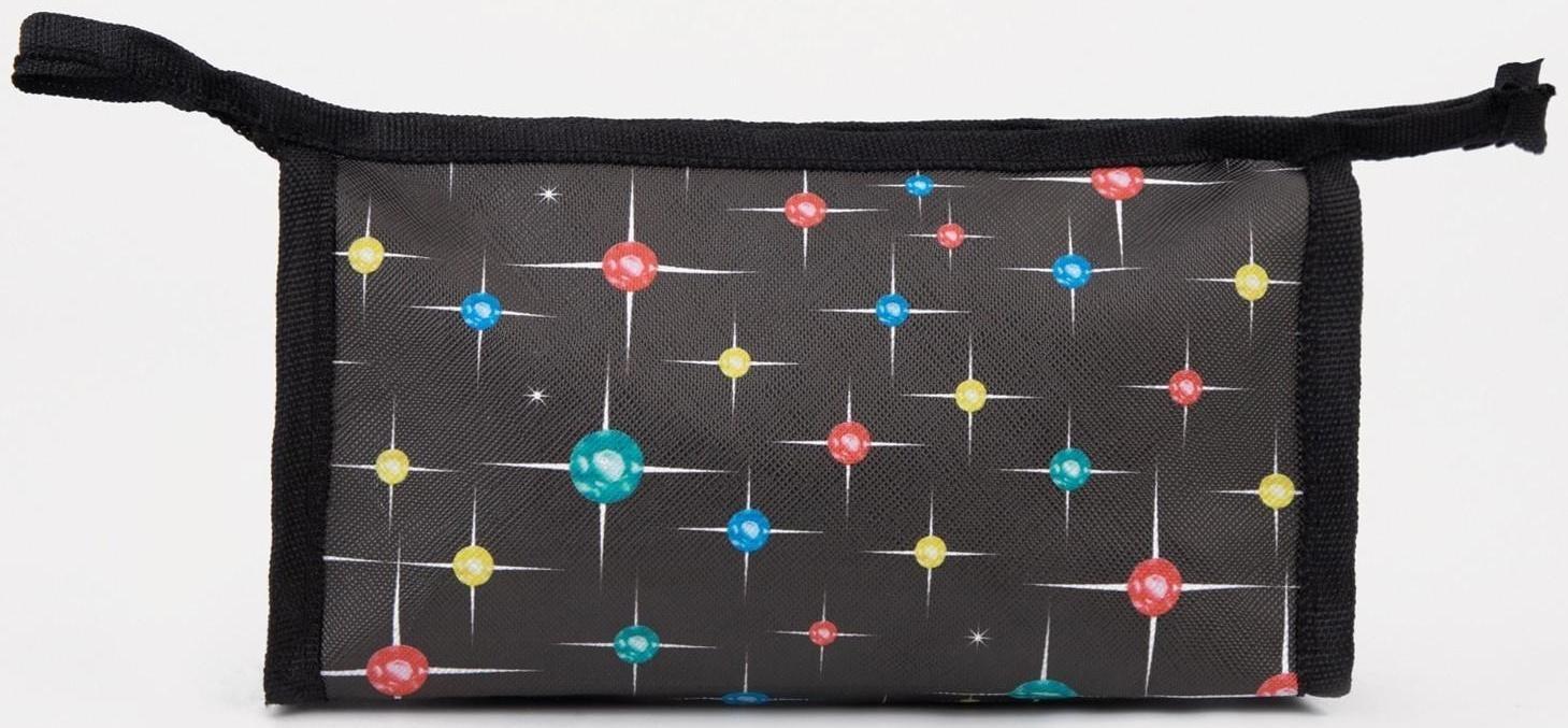 Косметичка на молнии, цвет чёрный