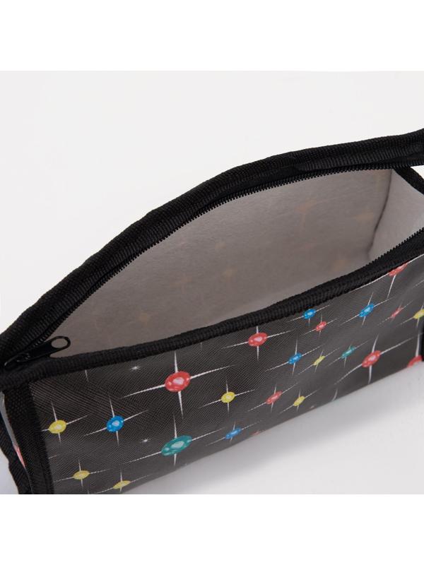 Косметичка на молнии, цвет чёрный