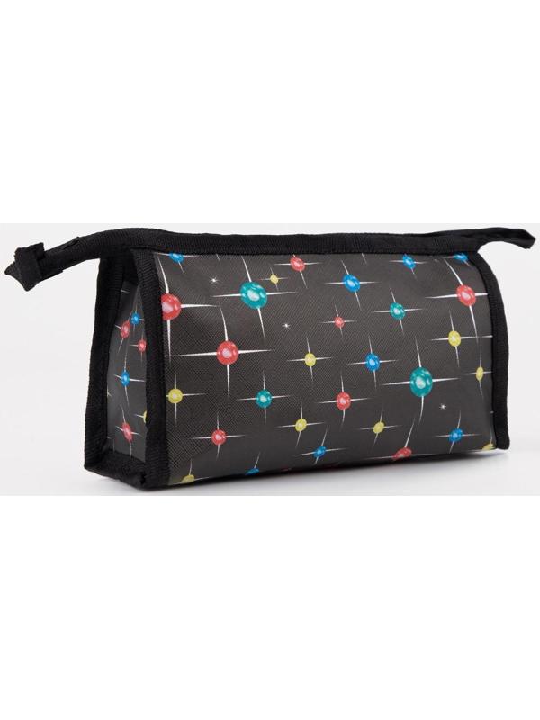 Косметичка на молнии, цвет чёрный