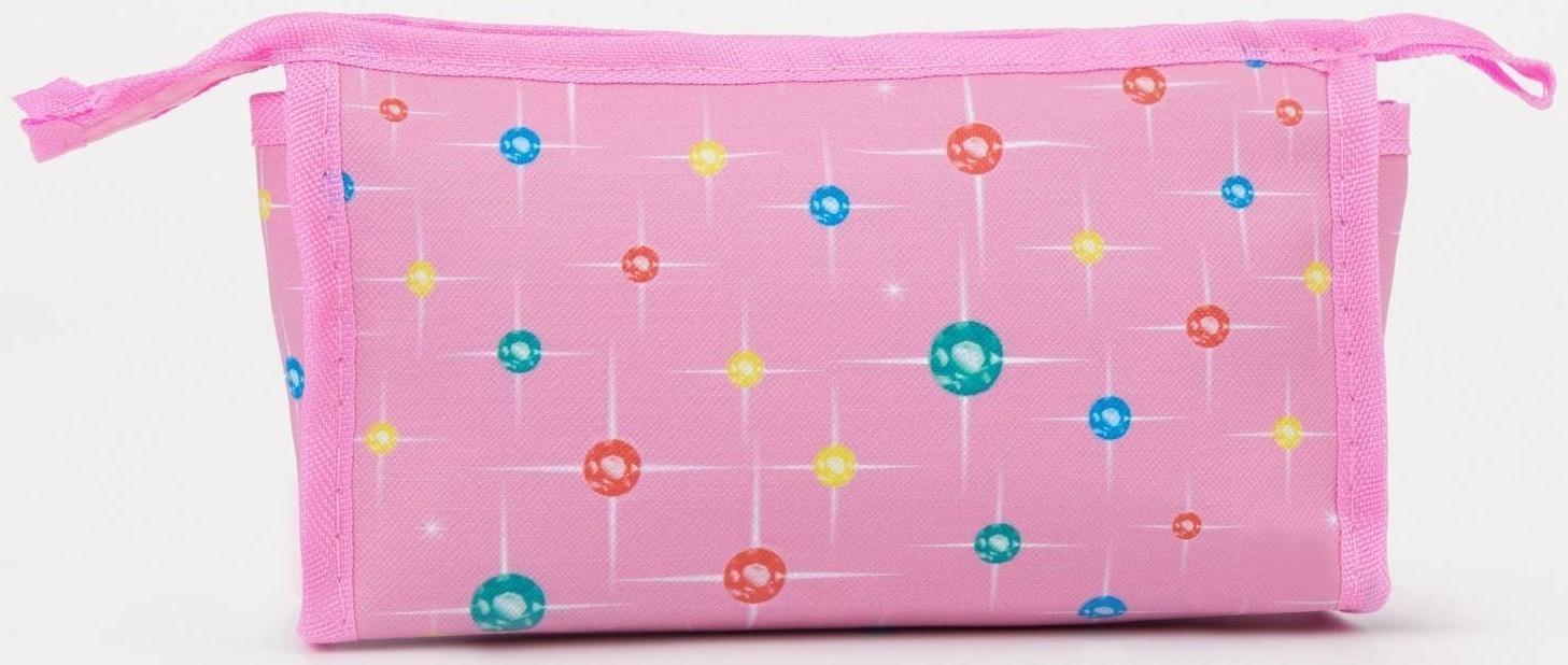 Косметичка на молнии, цвет розовый