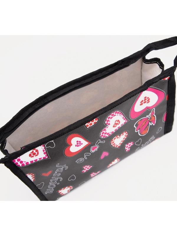 Косметичка на молнии, цвет чёрный