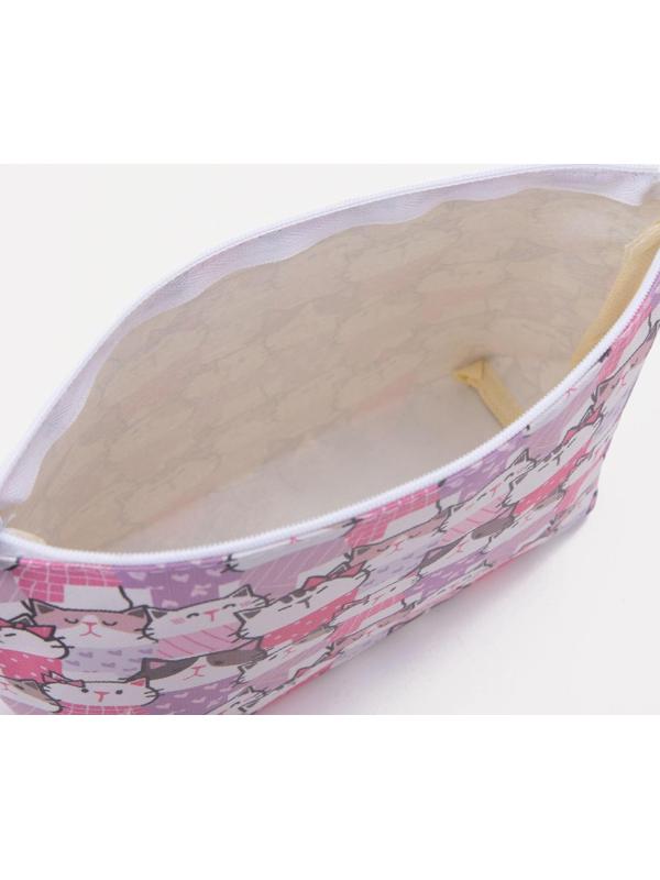 Косметичка на молнии, цвет розовый