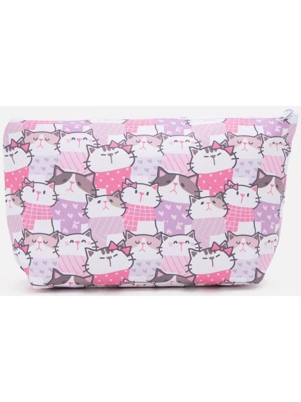 Косметичка на молнии, цвет розовый