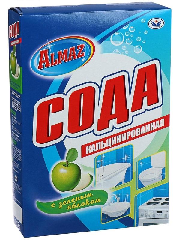 Сода кальцинированная Almaz, зеленое яблоко, 600 гр