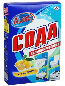 Сода кальцинированная Almaz, лимон, 600 г