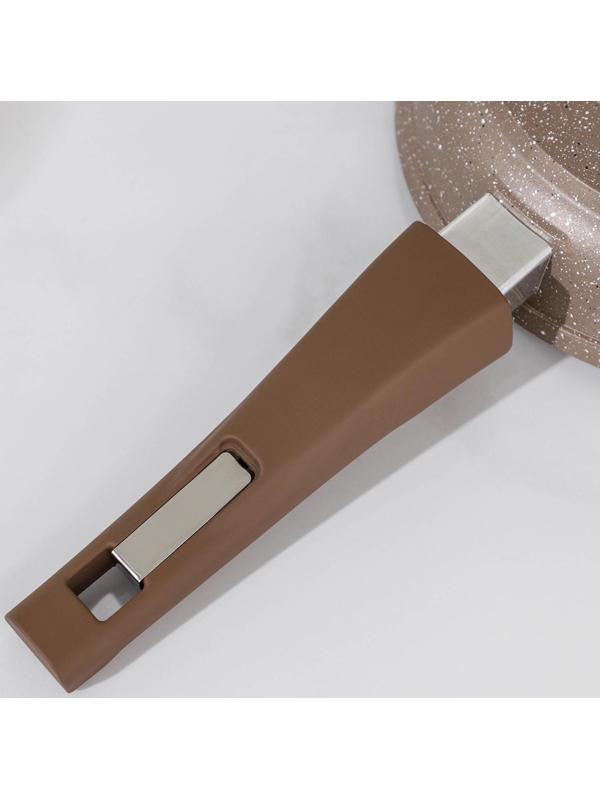 Сковорода «Гранит Brown», d=20 см, антипригарное покрытие, съёмная ручка, цвет МИКС