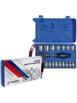 Набор инструментов в кейсе ТУНДРА, подарочная упаковка 