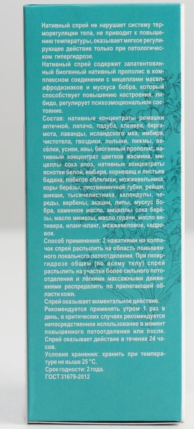 Спрей «Гидронекс» против гипергидроза, 50 мл