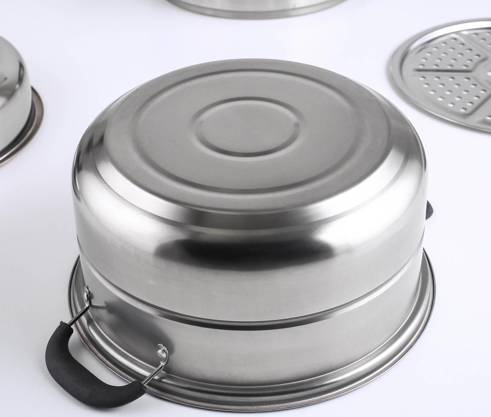 Пароварка из нержавеющей стали «Дари», d=26 см, 2 уровня