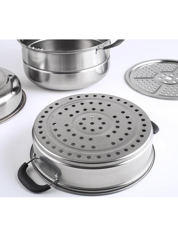 Пароварка из нержавеющей стали «Дари», d=26 см, 2 уровня