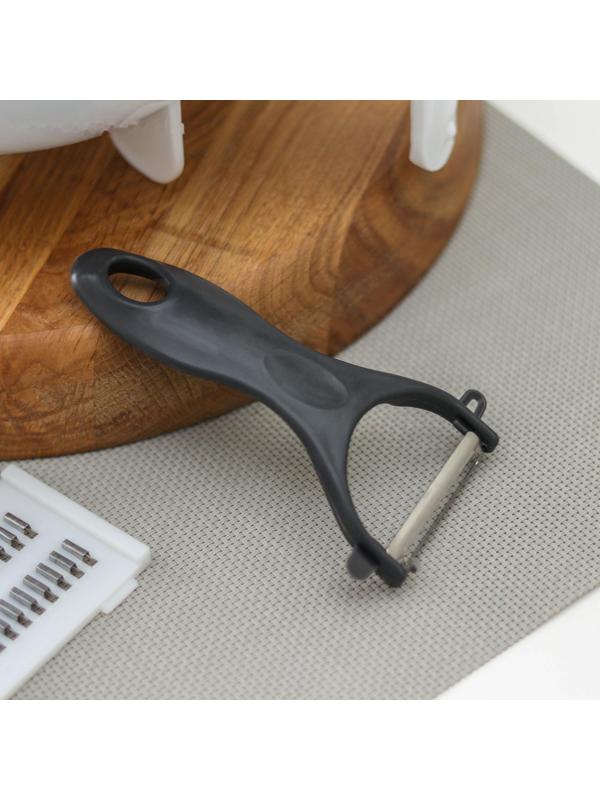 Многофункциональная овощерезка «Маджестик», со сливной корзиной, 22,3×13,5×22,5 см, цвет бело-серый