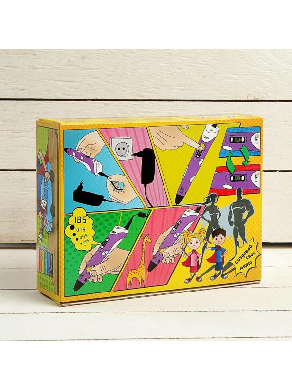 3D ручка 3Dali Plus Comics (KIT FB0021M), ABS и PLA, трафарет + пластик