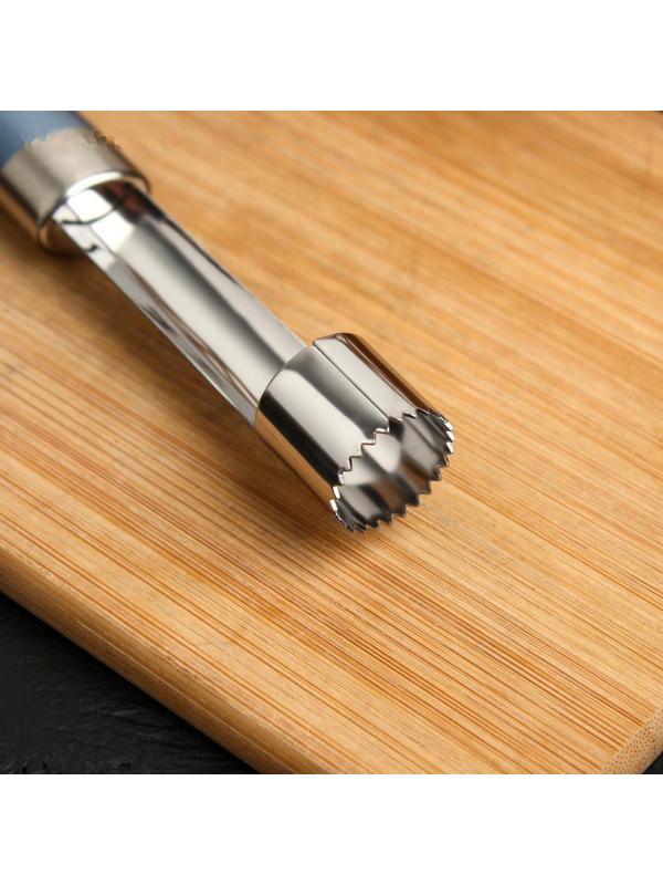 Нож для сердцевины Доляна Lаgооnа, 19 см, нержавеющая сталь, цвет голубой металлик