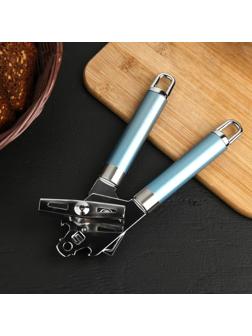 Нож консервный Доляна Lаgооnа, 19 см, нержавеющая сталь, цвет голубой металлик