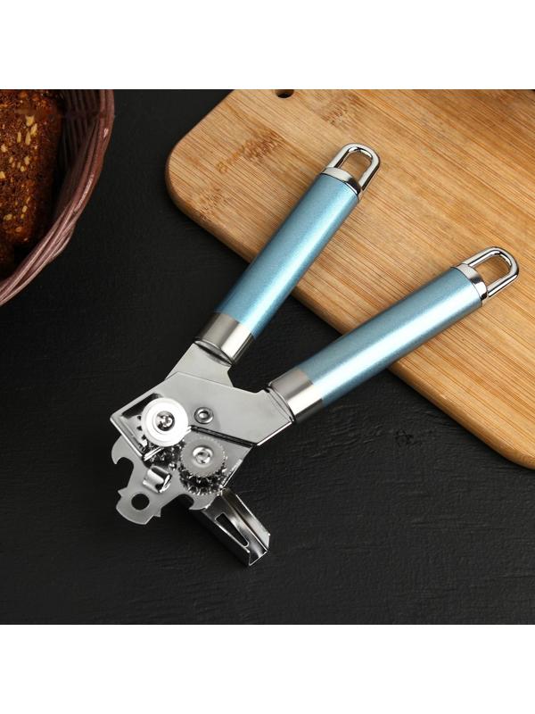 Нож консервный Доляна Lаgооnа, 19 см, нержавеющая сталь, цвет голубой металлик