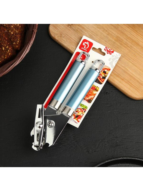 Нож консервный Доляна Lаgооnа, 19 см, нержавеющая сталь, цвет голубой металлик