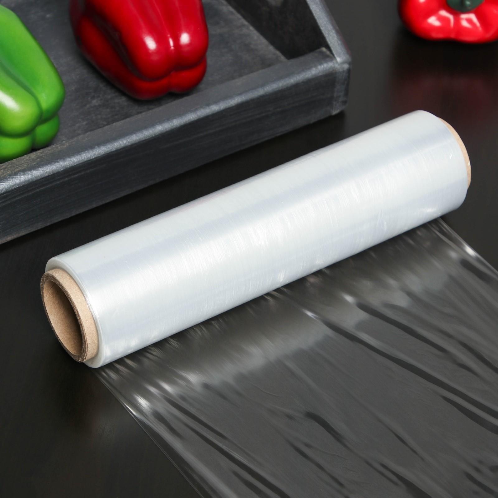 Плёнка пищевая Доляна, 22,5 см × 300 м, 8 мкм, цвет белый