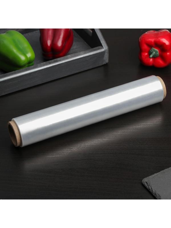 Плёнка пищевая Доляна, 30 см × 200 м, 8 мкм, цвет белый