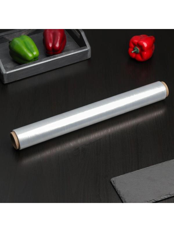 Плёнка пищевая Доляна «Доляна», 45 см × 100 м, 8 мкм, цвет белый