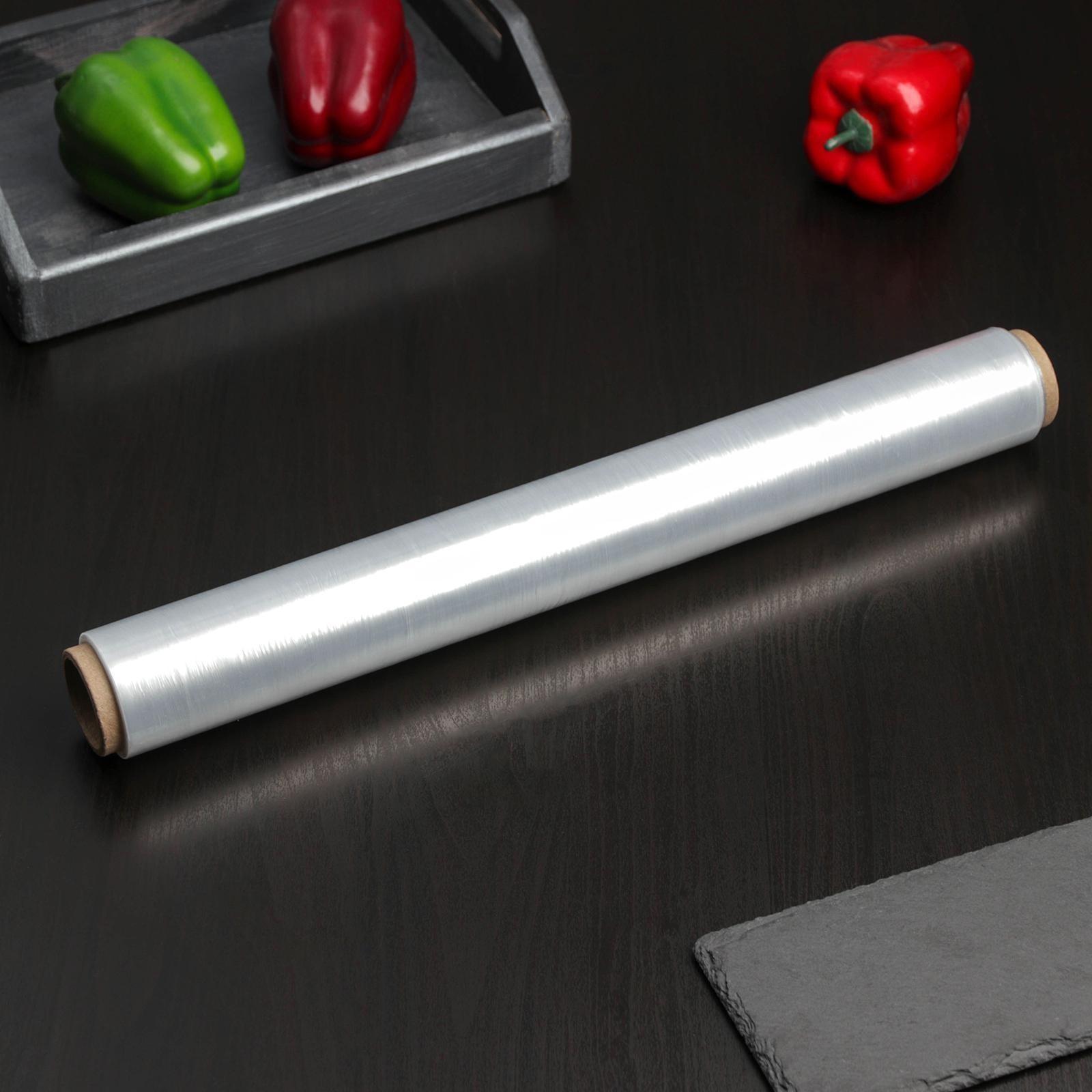 Плёнка пищевая Доляна «Доляна», 45 см × 200 м, 8 мкм, цвет белый