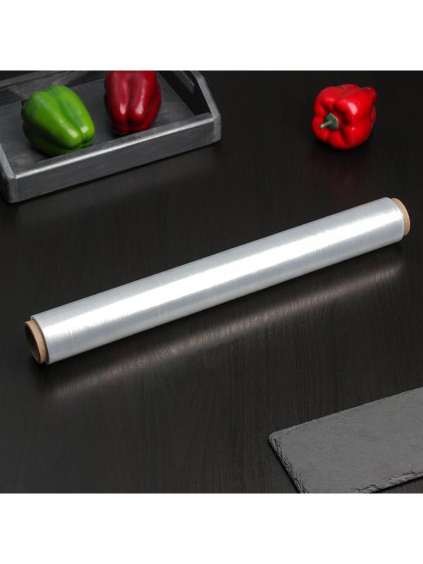 Плёнка пищевая Доляна «Доляна», 45 см × 200 м, 8 мкм, цвет белый