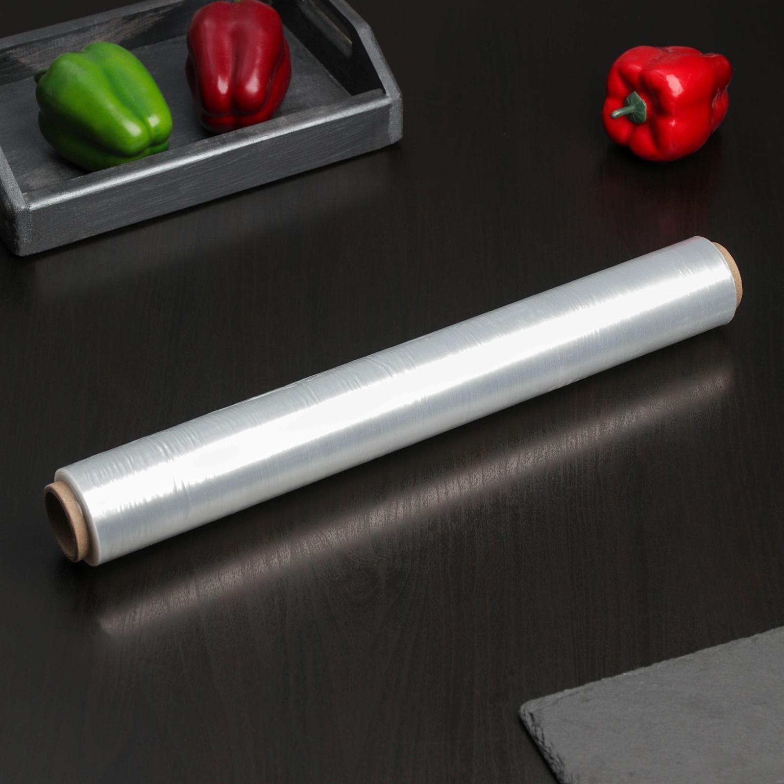 Плёнка пищевая Доляна «Доляна», 45 см × 300 м, 8 мкм, цвет белый