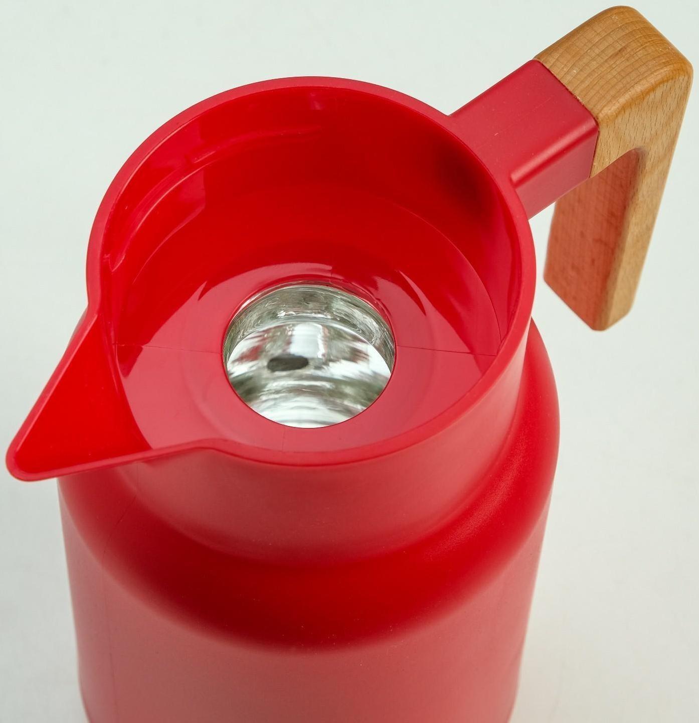 Термос-кофейник 1 л, стеклянная колба, 25 х 18 х 20 см, микс