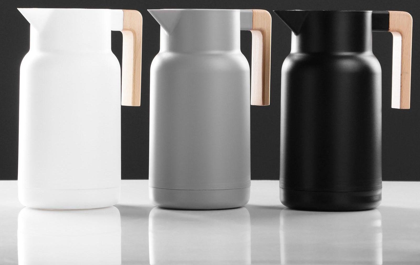 Термос-кофейник 1 л, стеклянная колба, 25 х 18 х 20 см, микс