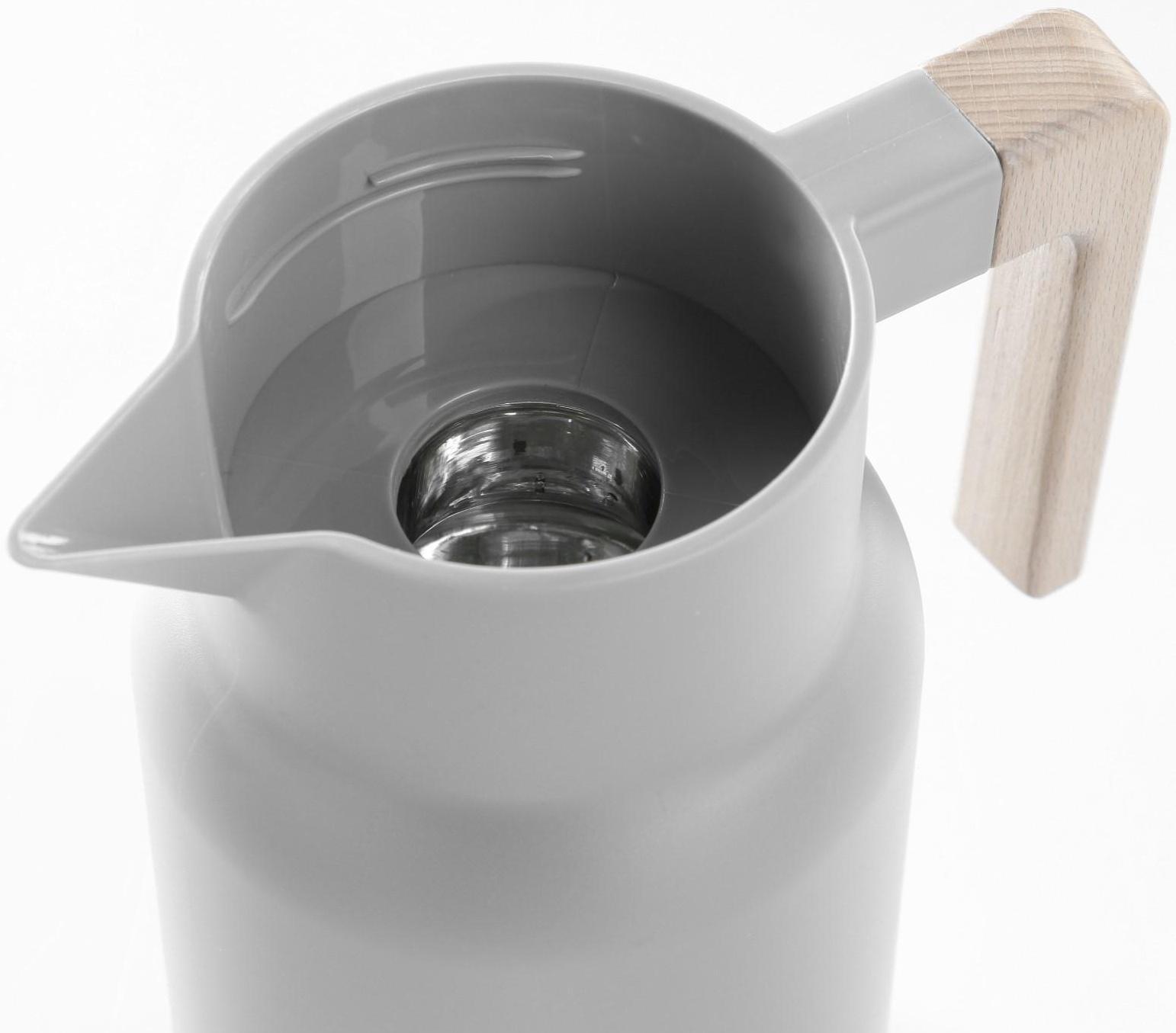 Термос-кофейник 1 л, стеклянная колба, 25 х 18 х 20 см, микс