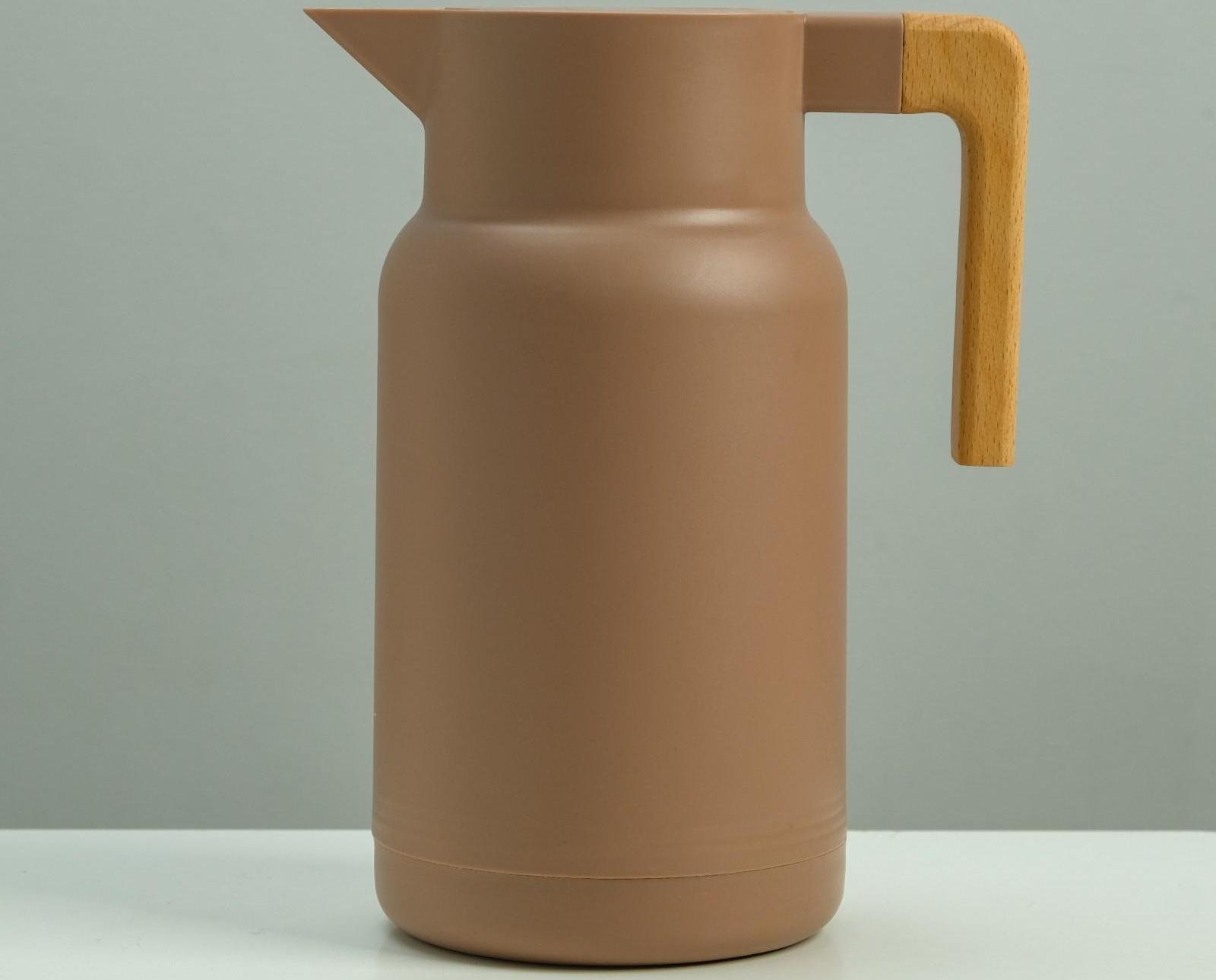 Термос-кофейник 1 л, стеклянная колба, 25 х 18 х 20 см, микс