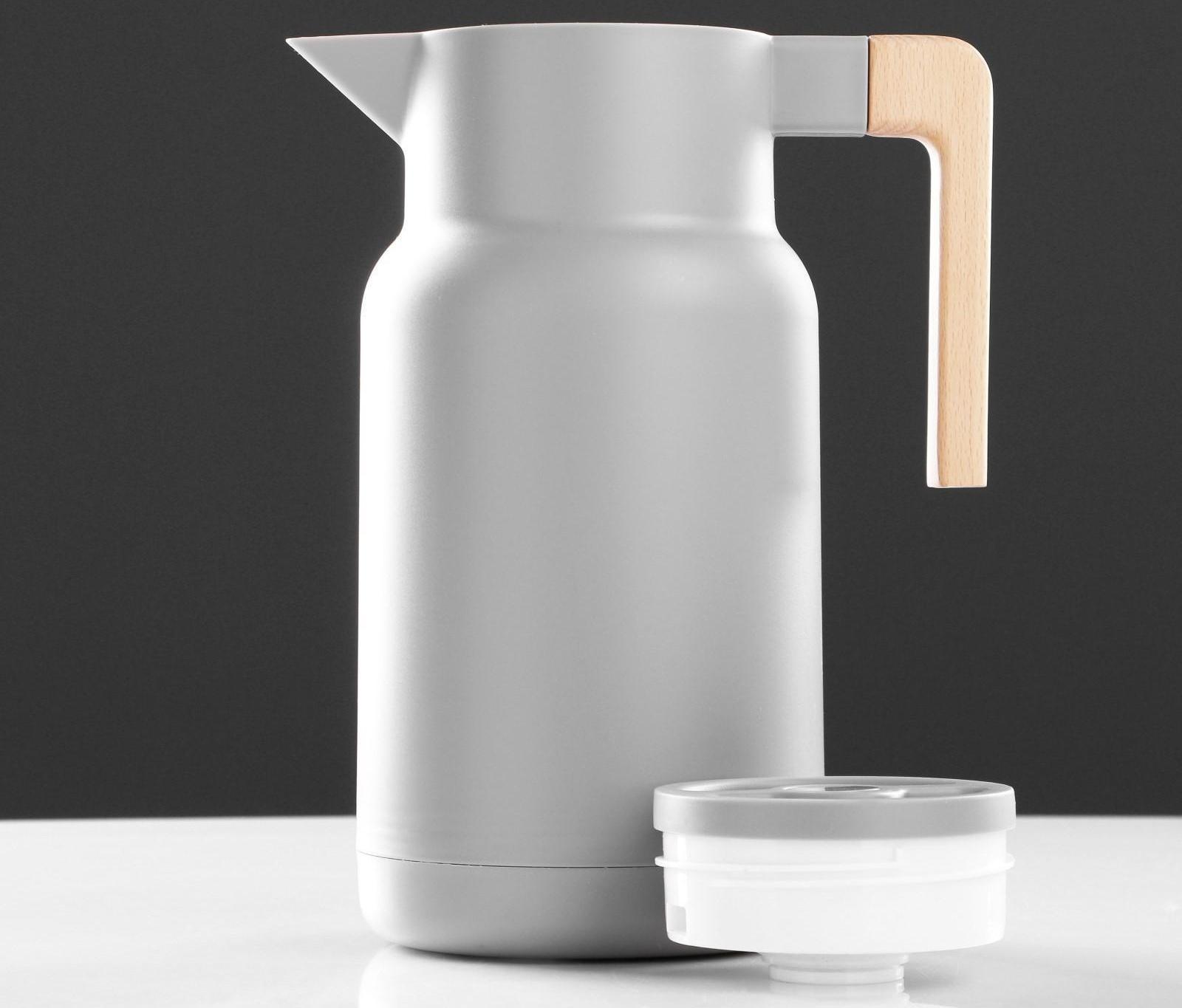 Термос-кофейник 1 л, стеклянная колба, 25 х 18 х 20 см, микс