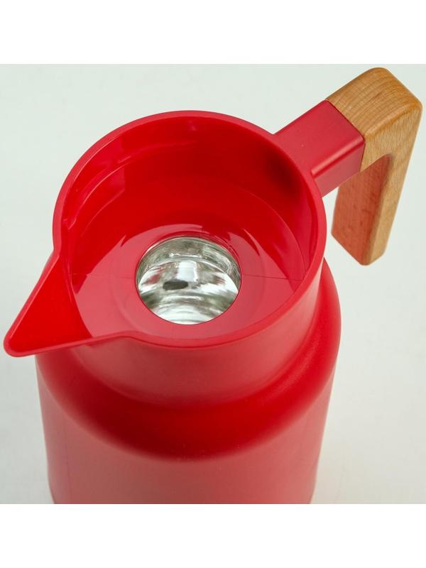 Термос-кофейник 1 л, стеклянная колба, 25 х 18 х 20 см, микс