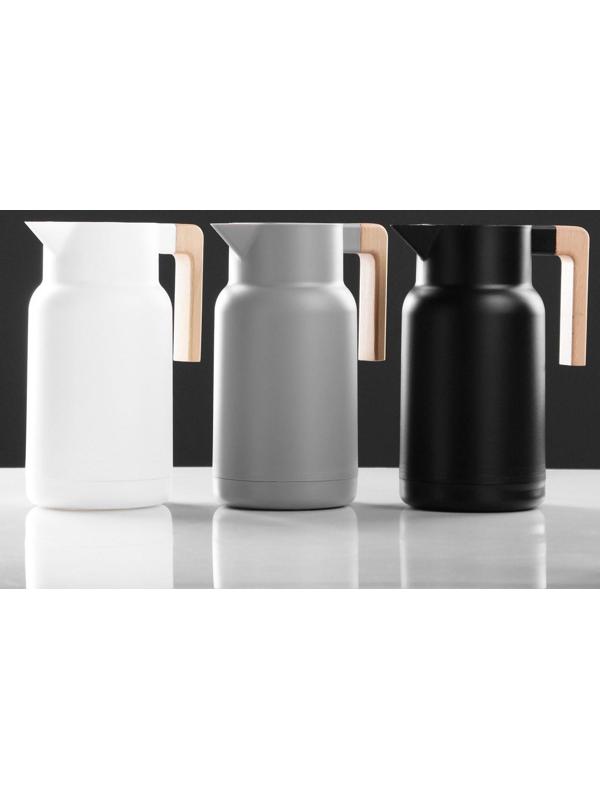 Термос-кофейник 1 л, стеклянная колба, 25 х 18 х 20 см, микс