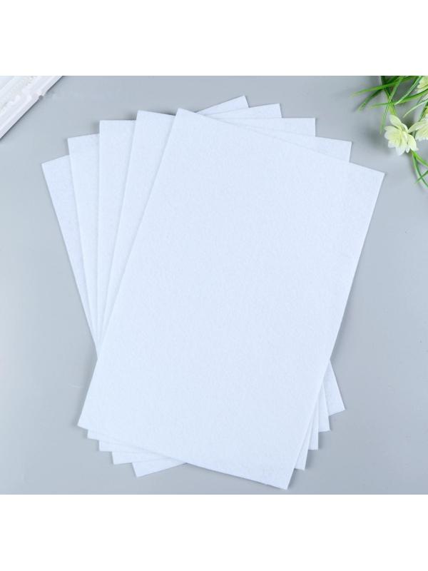 Фетр  мягкий  1 мм 20х30 см  белый