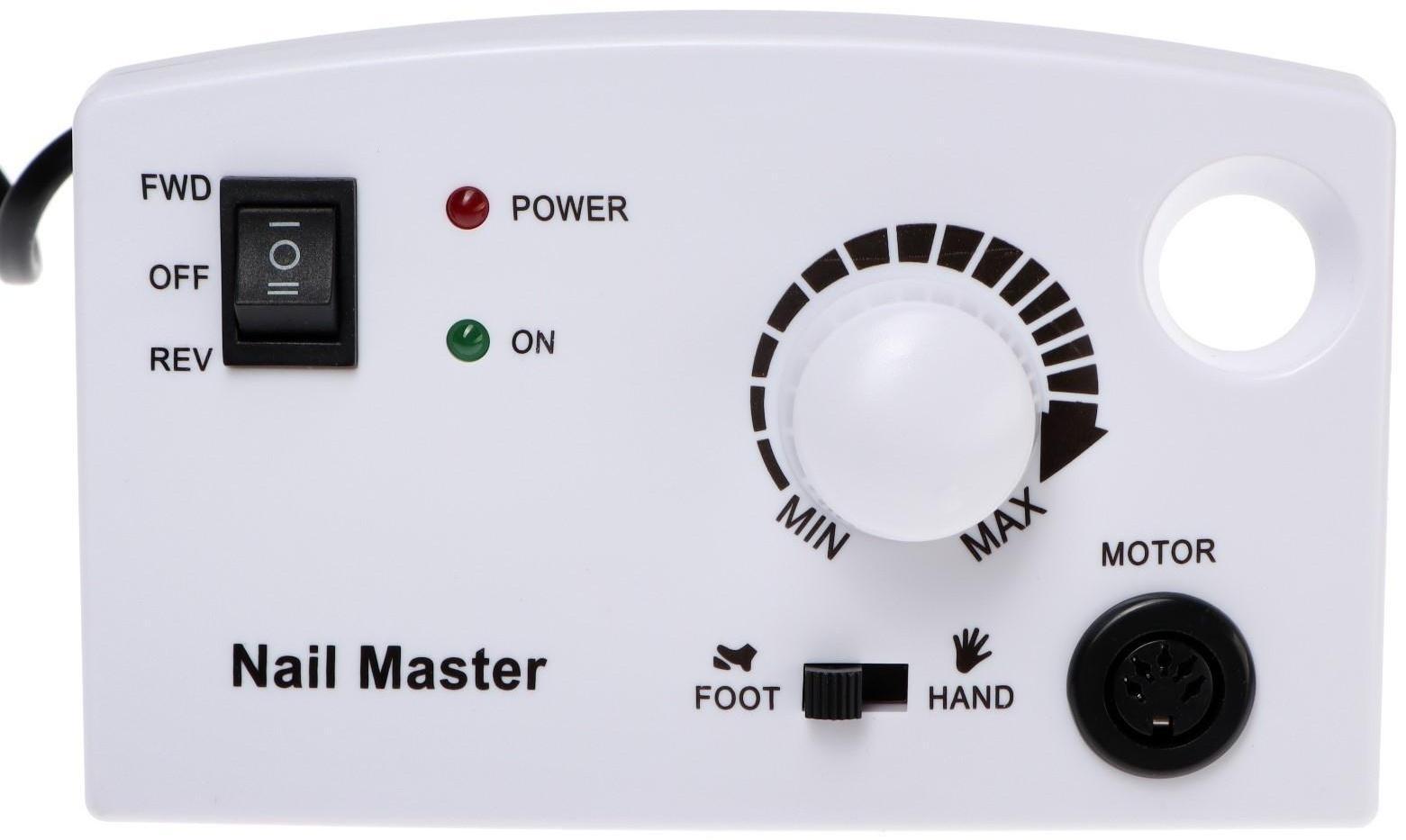 Аппарат для маникюра и педикюра JessNail JD4500 BL, 30 000 об/мин, 35 Вт, белый