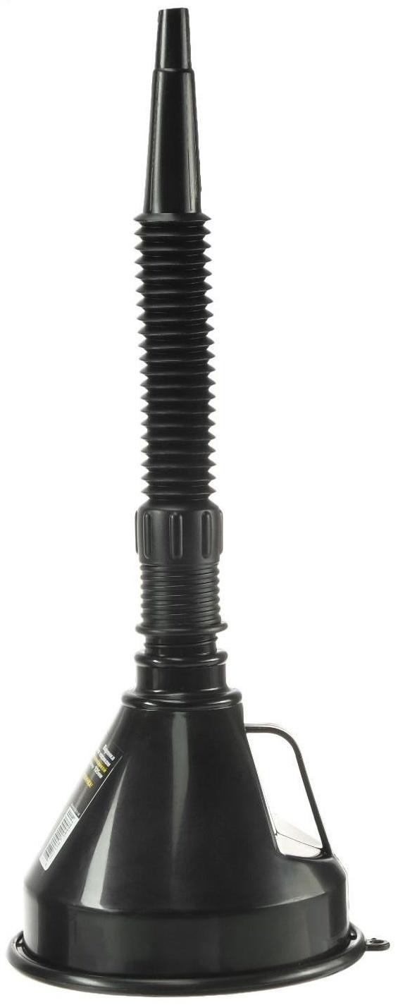 Воронка для ГСМ Oktan с непроливайкой, диаметр 135 мм, высота 385 мм, черная