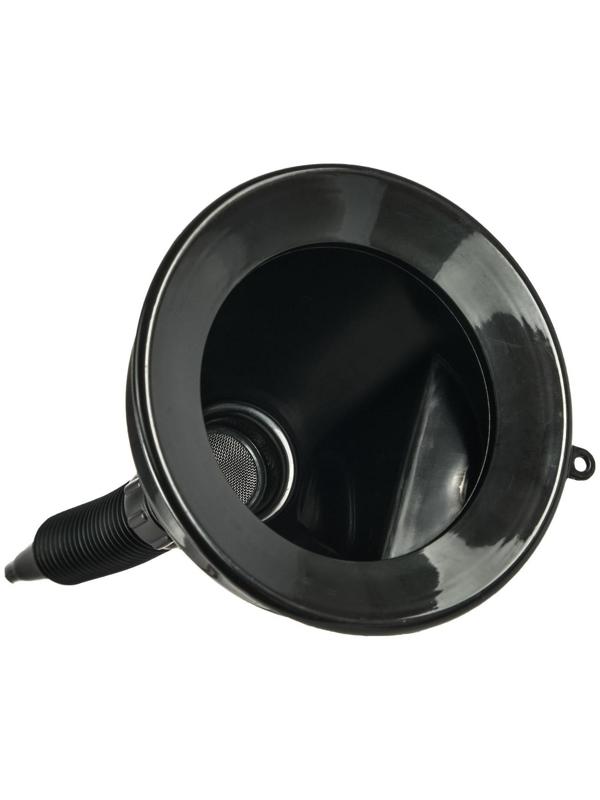 Воронка для ГСМ Oktan с непроливайкой, диаметр 135 мм, высота 385 мм, черная