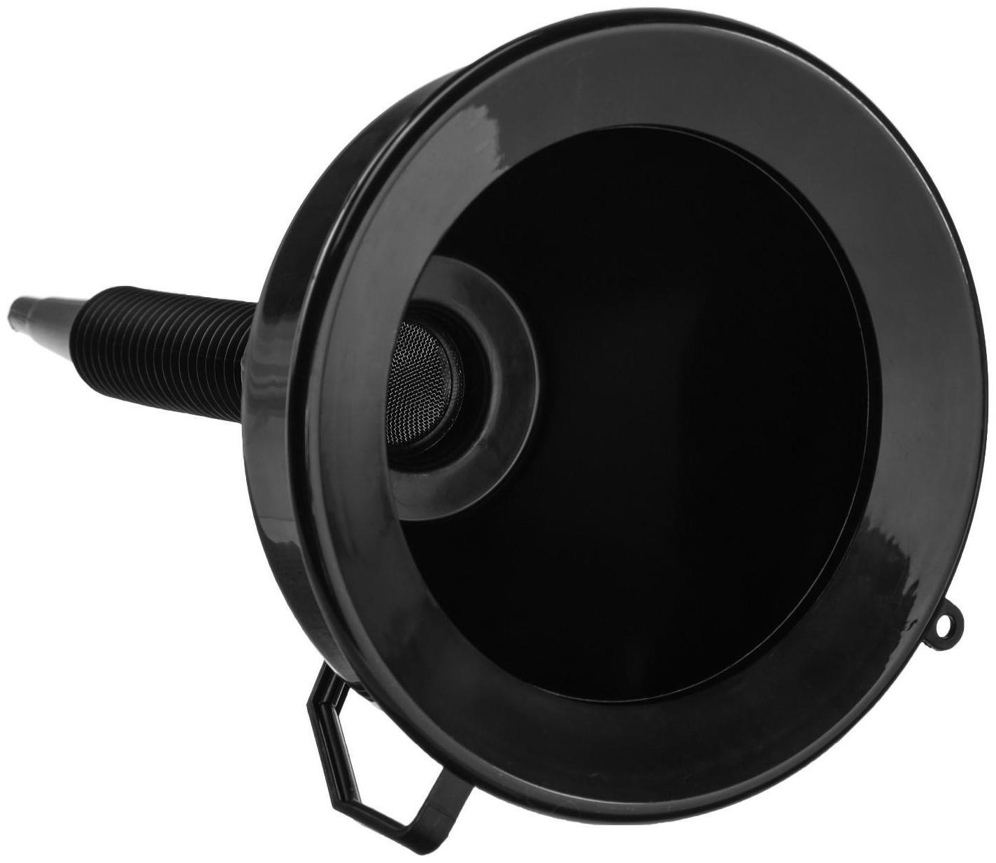 Воронка для ГСМ Oktan с непроливайкой, диаметр 160 мм, высота 380 мм, черная