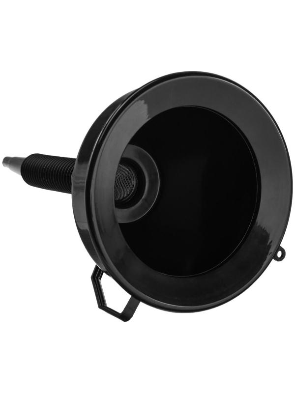 Воронка для ГСМ Oktan с непроливайкой, диаметр 160 мм, высота 380 мм, черная