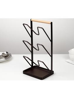 Подставка для крышек Доляна «Лофт», 16×13×33,5 см, цвет коричневый