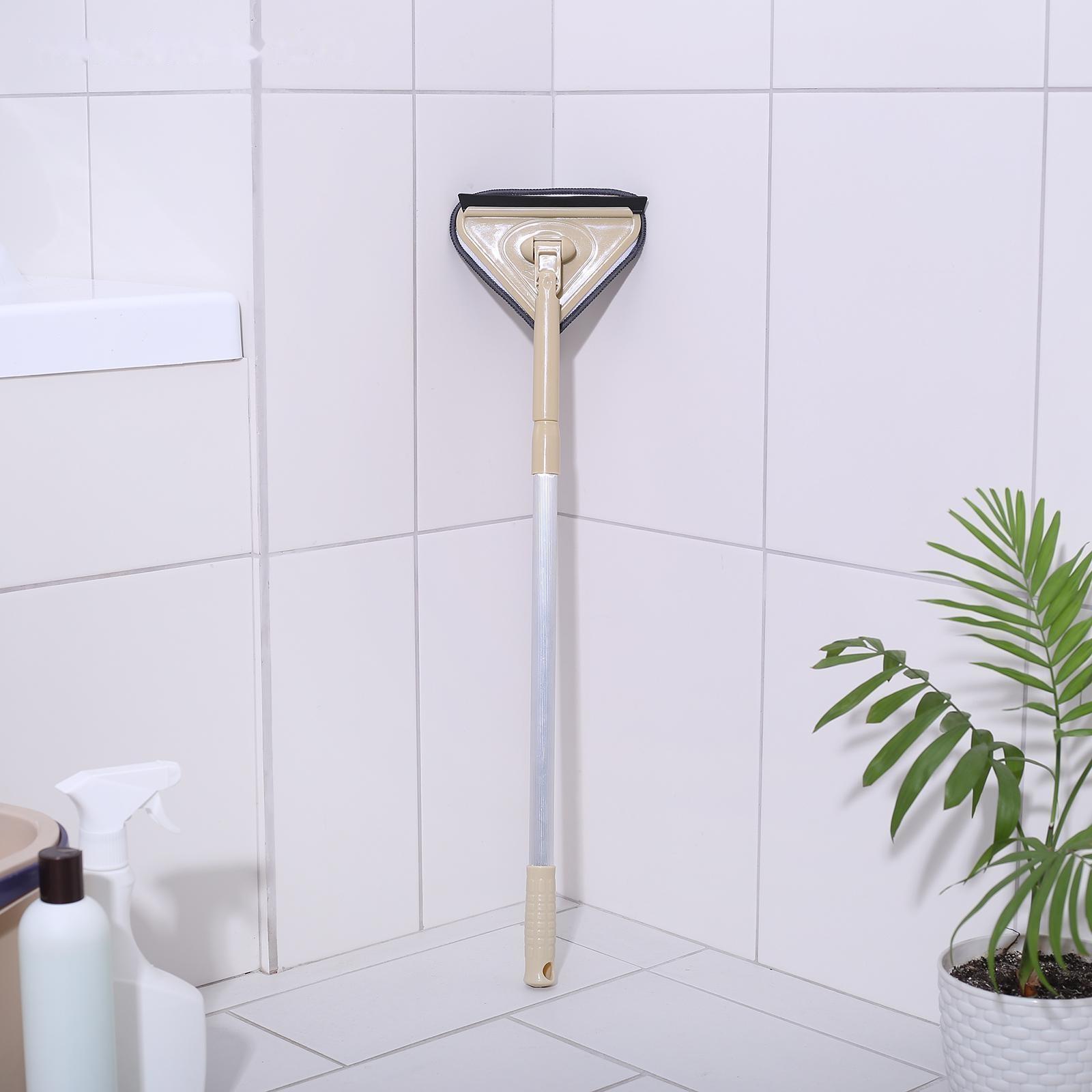 Окномойка с телескопической алюминиевой ручкой и сгоном, 12×12×59(89) см, цвет МИКС