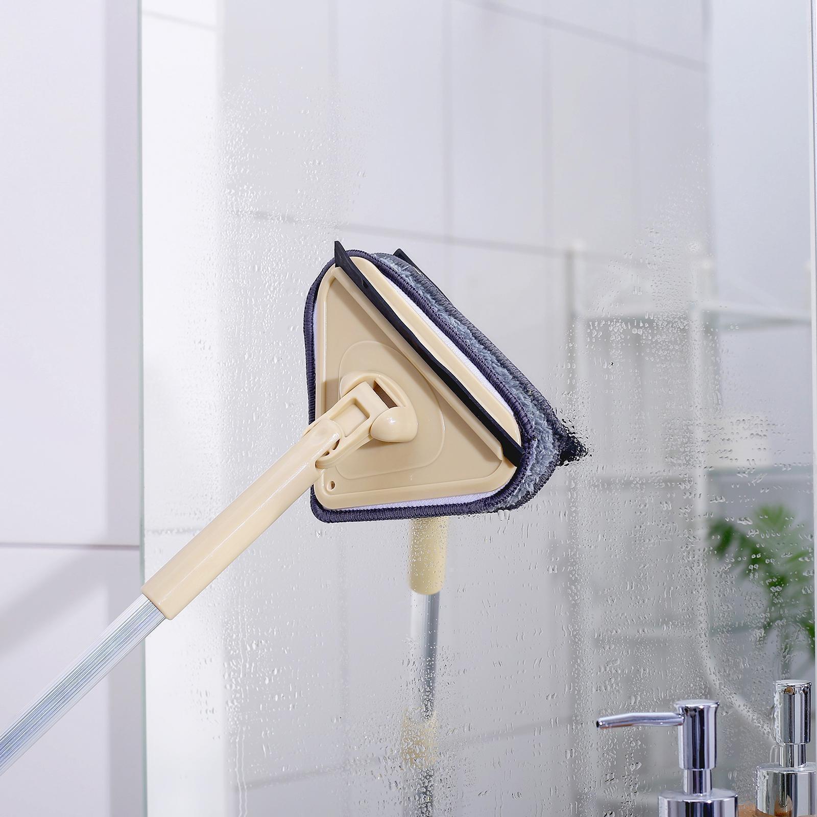 Окномойка с телескопической алюминиевой ручкой и сгоном, 12×12×59(89) см, цвет МИКС