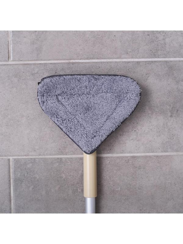 Окномойка с телескопической алюминиевой ручкой и сгоном, 12×12×59(89) см, цвет МИКС