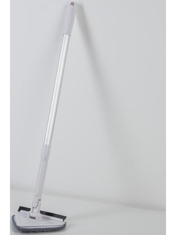 Окномойка с телескопической алюминиевой ручкой и сгоном, 12×12×59(89) см, цвет МИКС