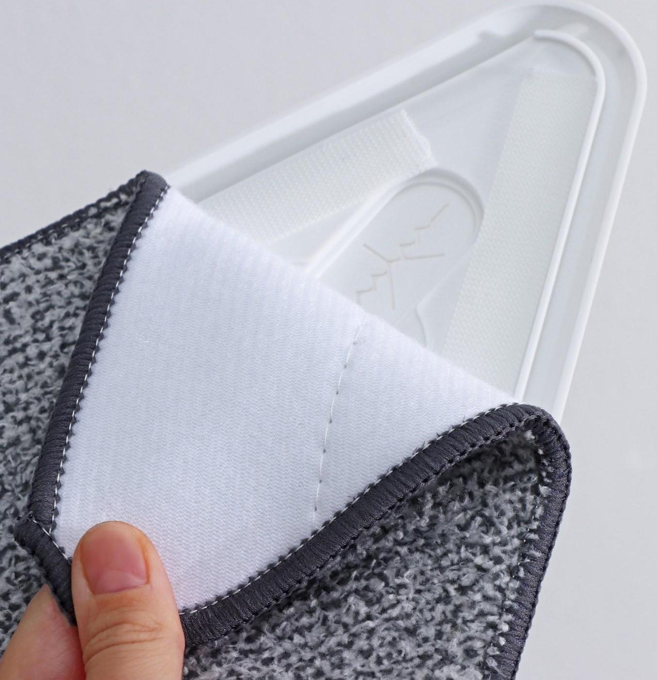 Окномойка с телескопической стальной ручкой и сгоном, 27×27×105(148) см, 2 насадки из микрофибры